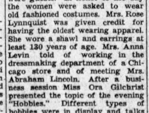 Clipping from The Lincoln Star